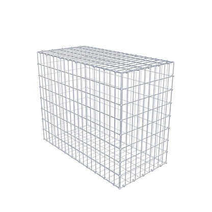 Gabião 100 cm x 80 cm x 50 cm (C x A x P), malhagem 5 x 10 cm, anel espiral