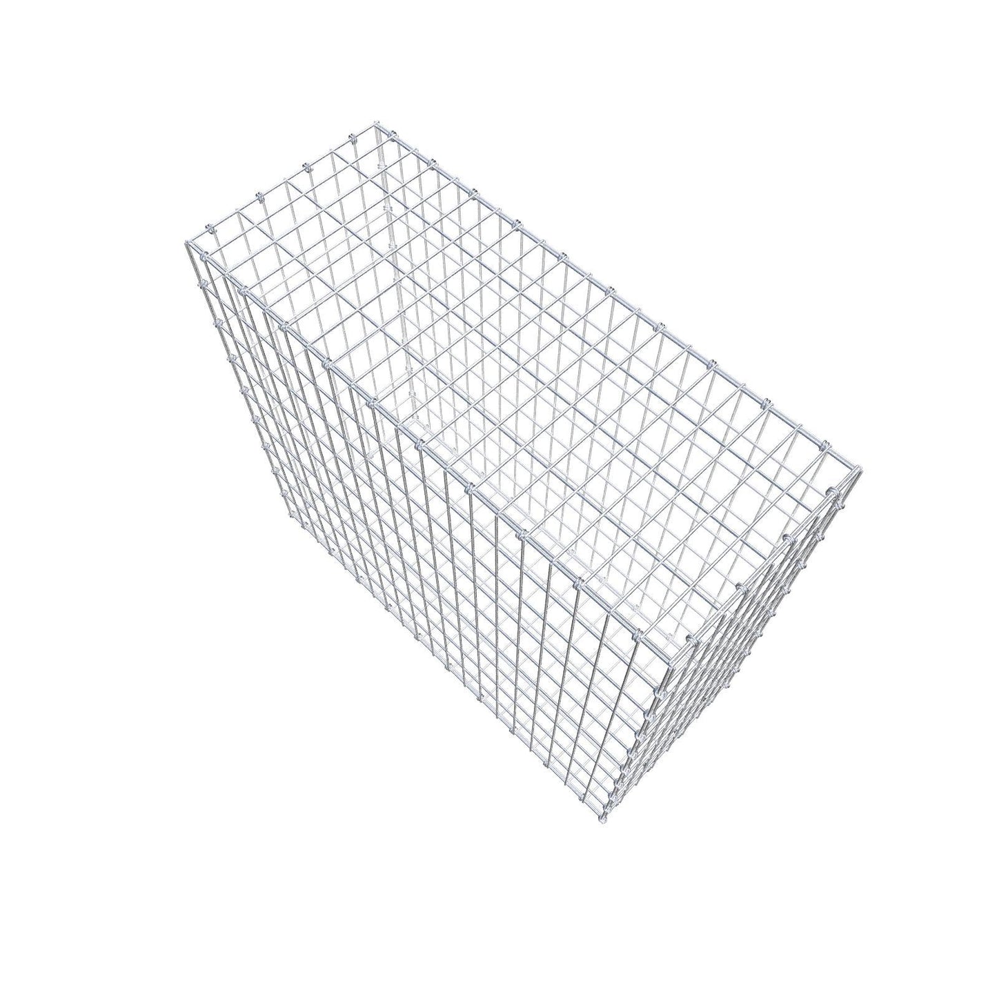 Gabion 100 cm x 90 cm x 40 cm (L x H x P), mailles 5 x 10 cm, anneau en spirale