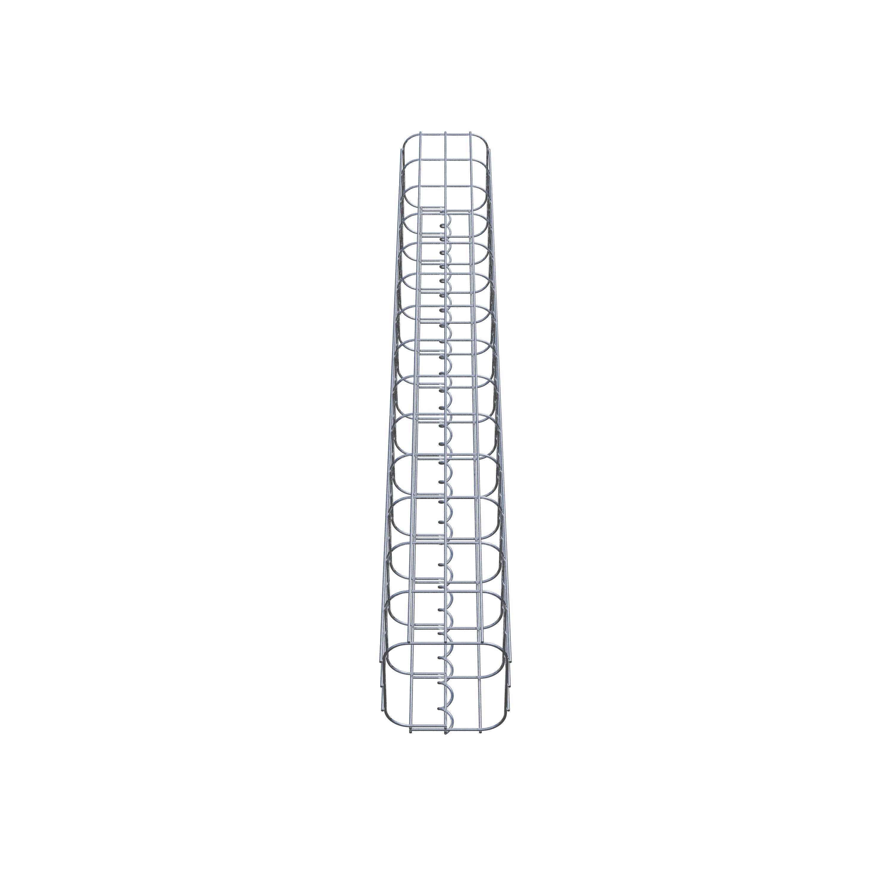 Gabion column 17 x 17 cm, MW 5 x 10 cm square