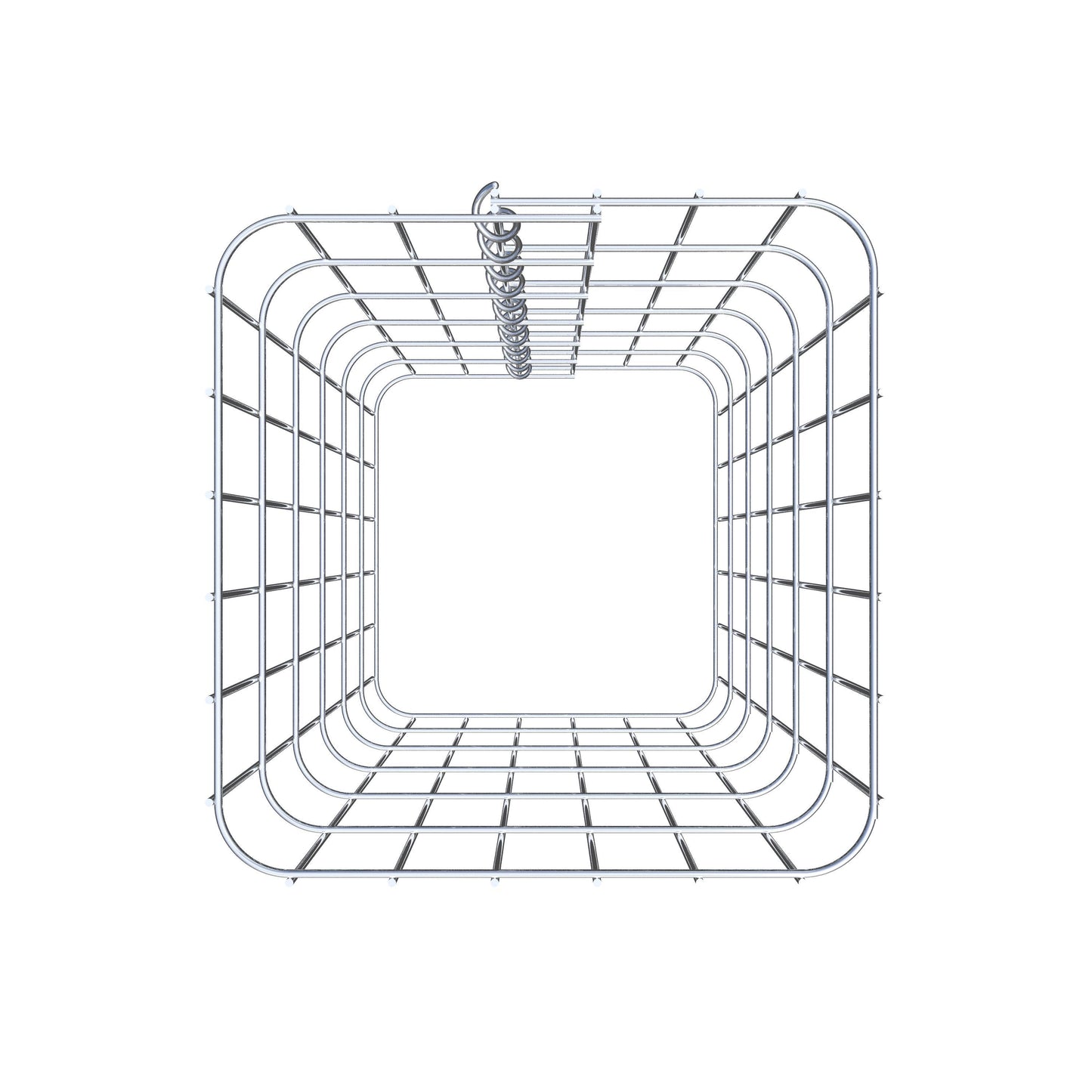 Coluna de gabião 32 x 32 cm, MW 5 x 10 cm quadrado