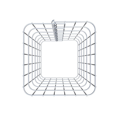 Coluna de gabião 32 x 32 cm, MW 5 x 10 cm quadrado