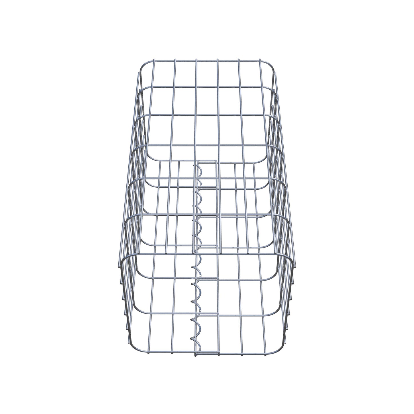 Coluna de gabião 32 x 32 cm, MW 5 x 10 cm quadrado