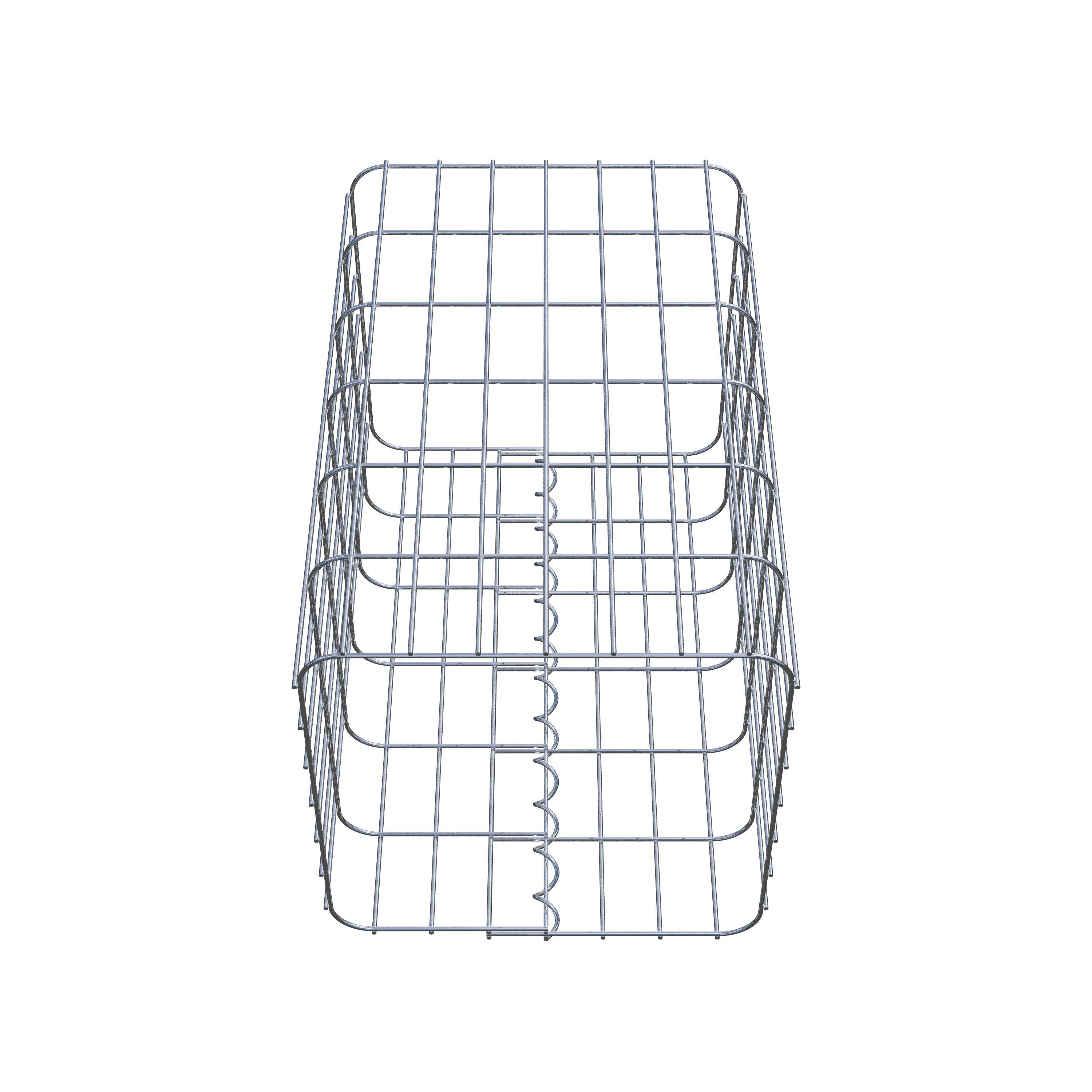 Gabion column 37 x 37 cm, MW 5 x 10 cm square