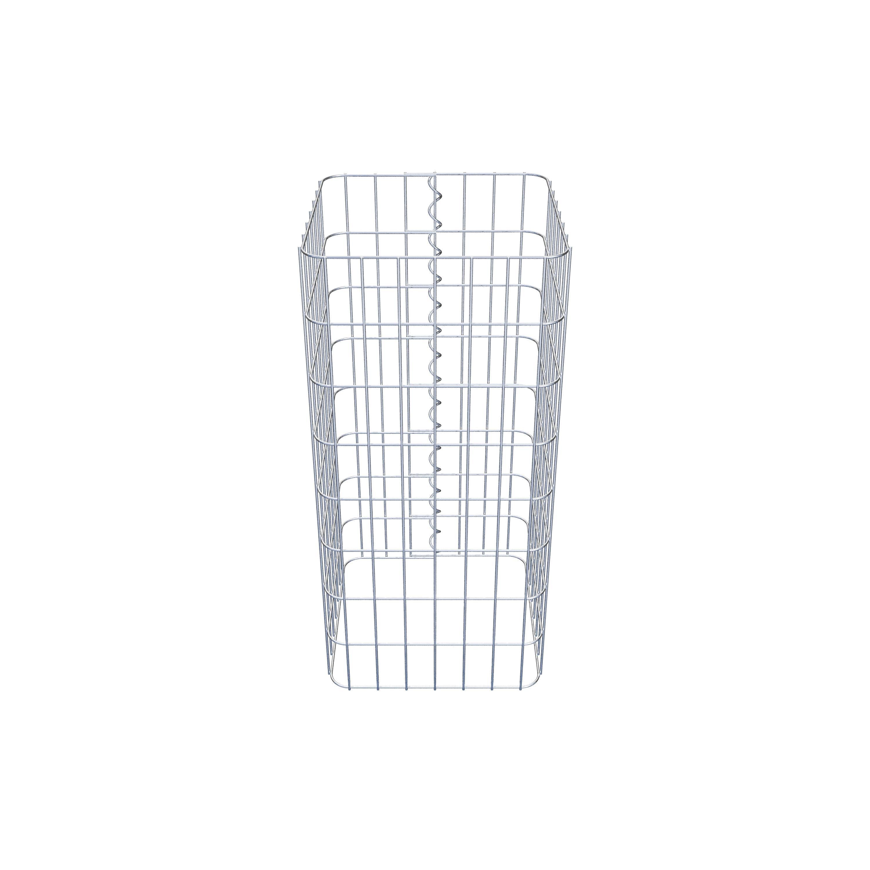 Gabion column 37 x 37 cm, MW 5 x 10 cm square