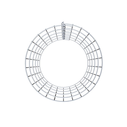 Coluna de gabião com diâmetro de 42 cm, MW 5 x 10 cm redondo