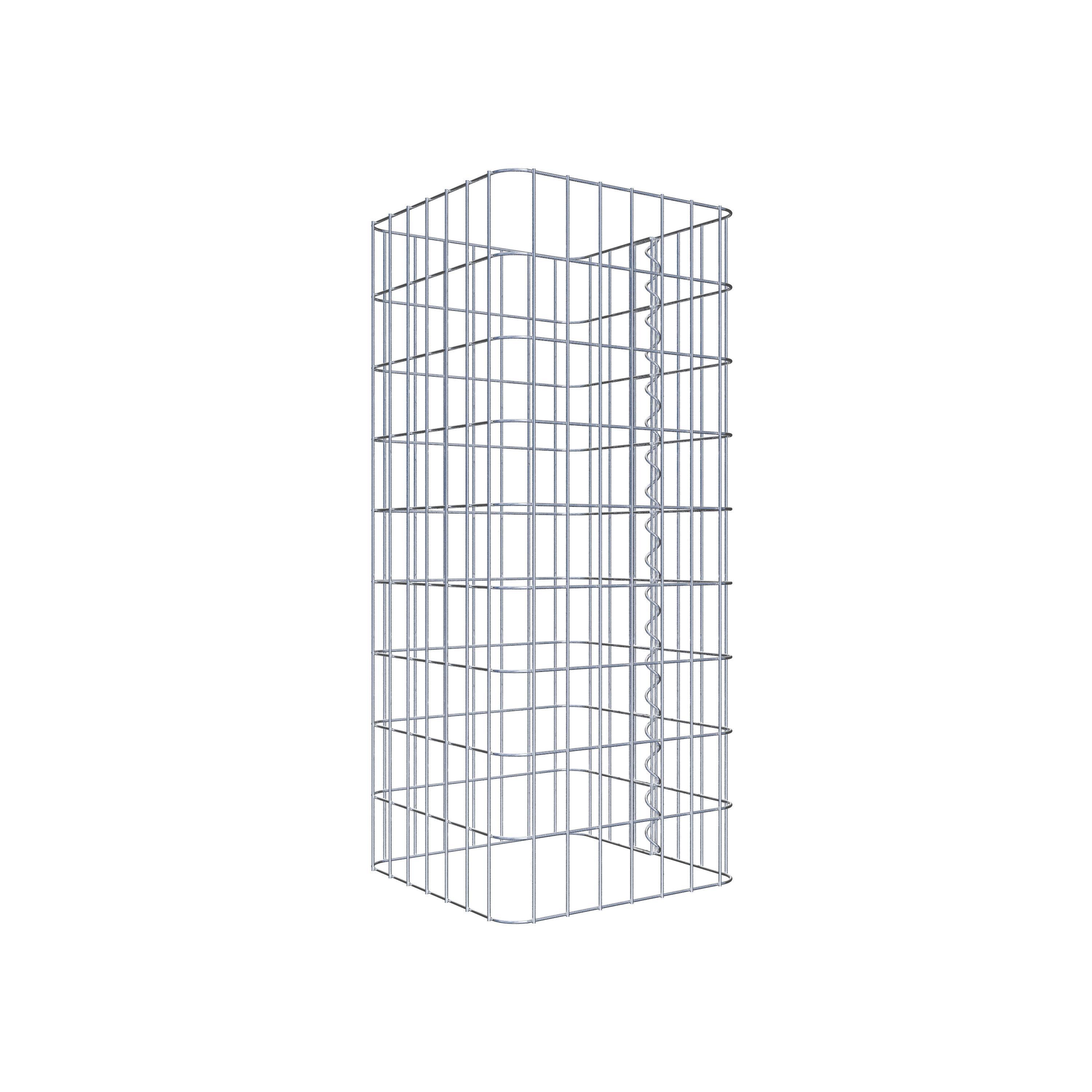 Gabion column 37 x 37 cm, MW 5 x 10 cm square