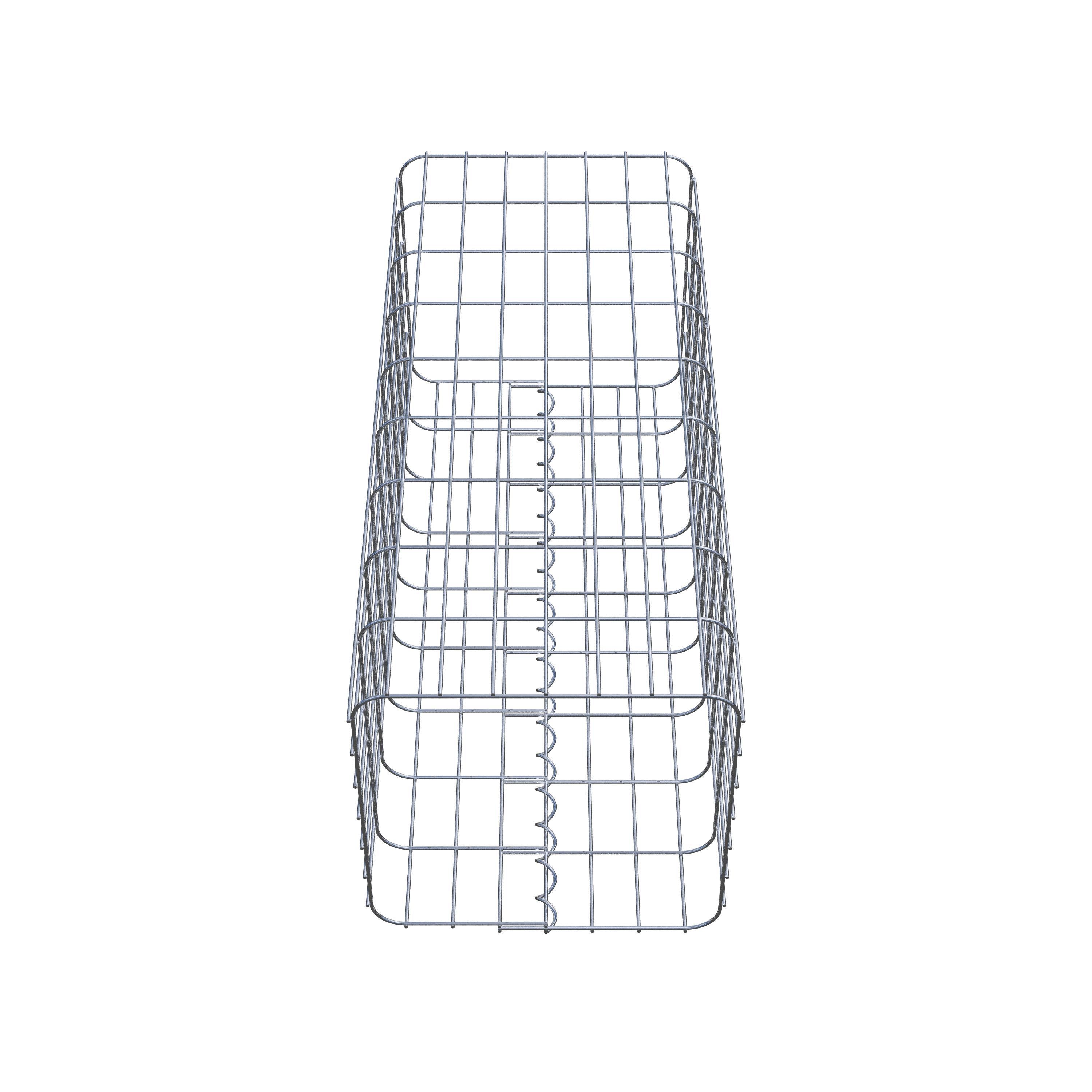 Gabion column 37 x 37 cm, MW 5 x 10 cm square