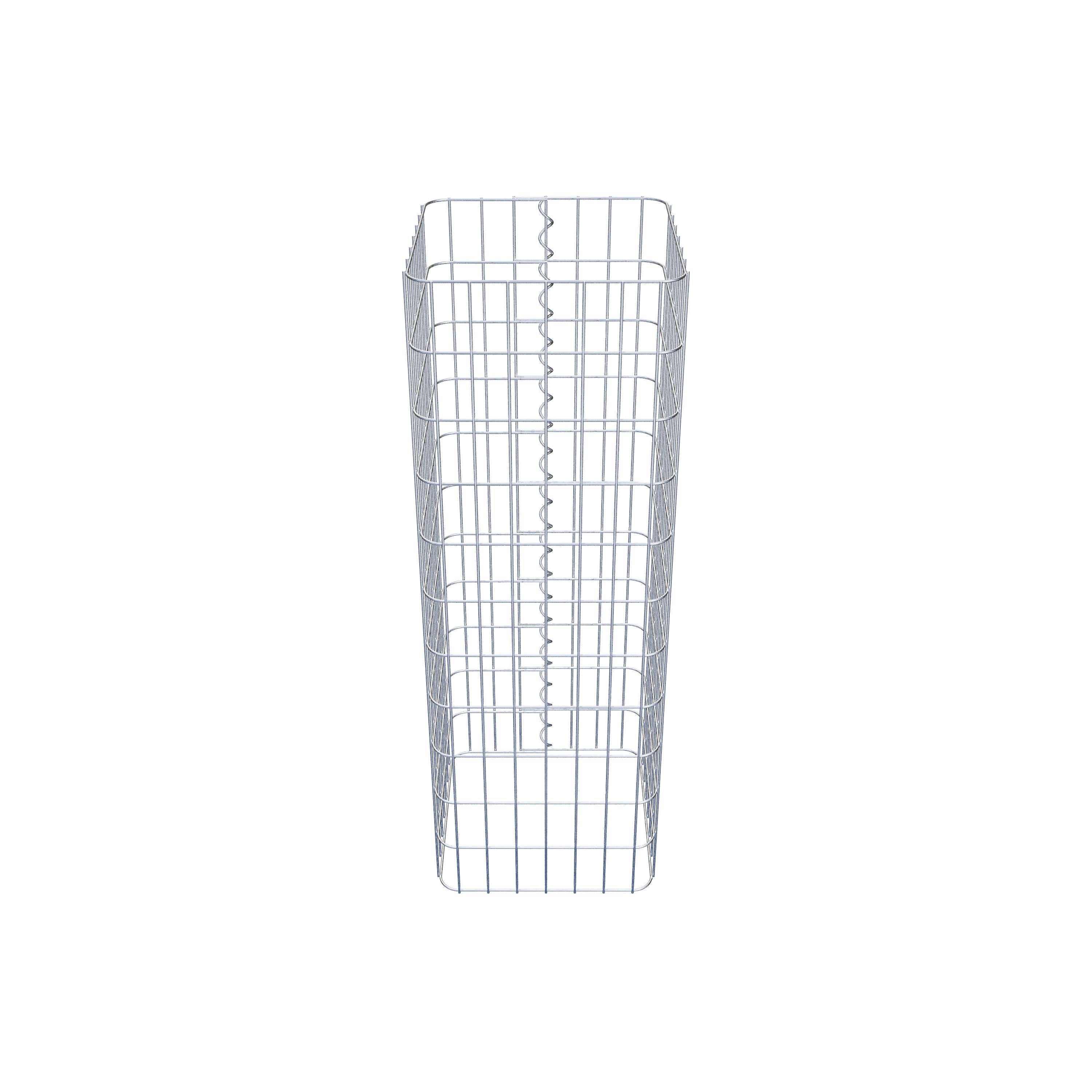 Gabion column 37 x 37 cm, MW 5 x 10 cm square