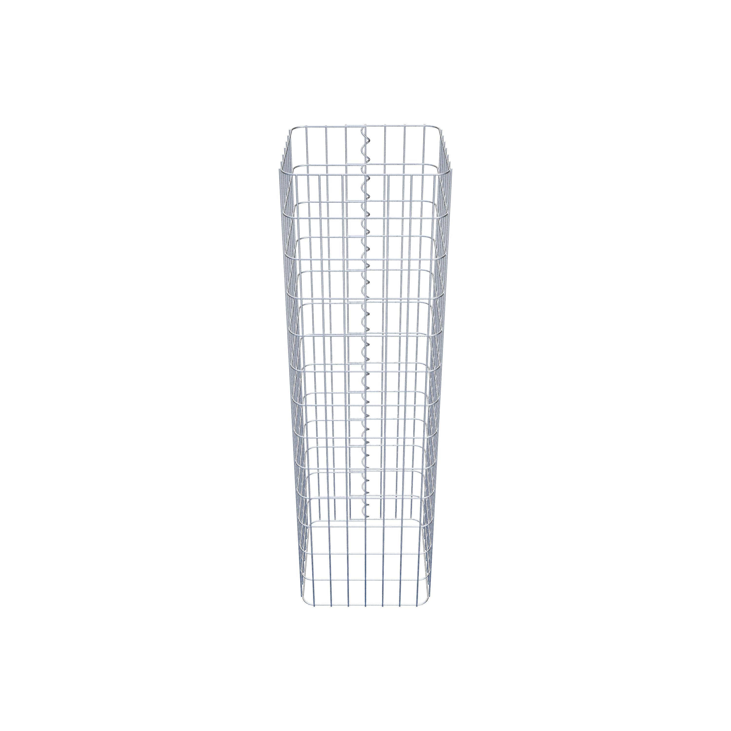 Gabion column 37 x 37 cm, MW 5 x 10 cm square