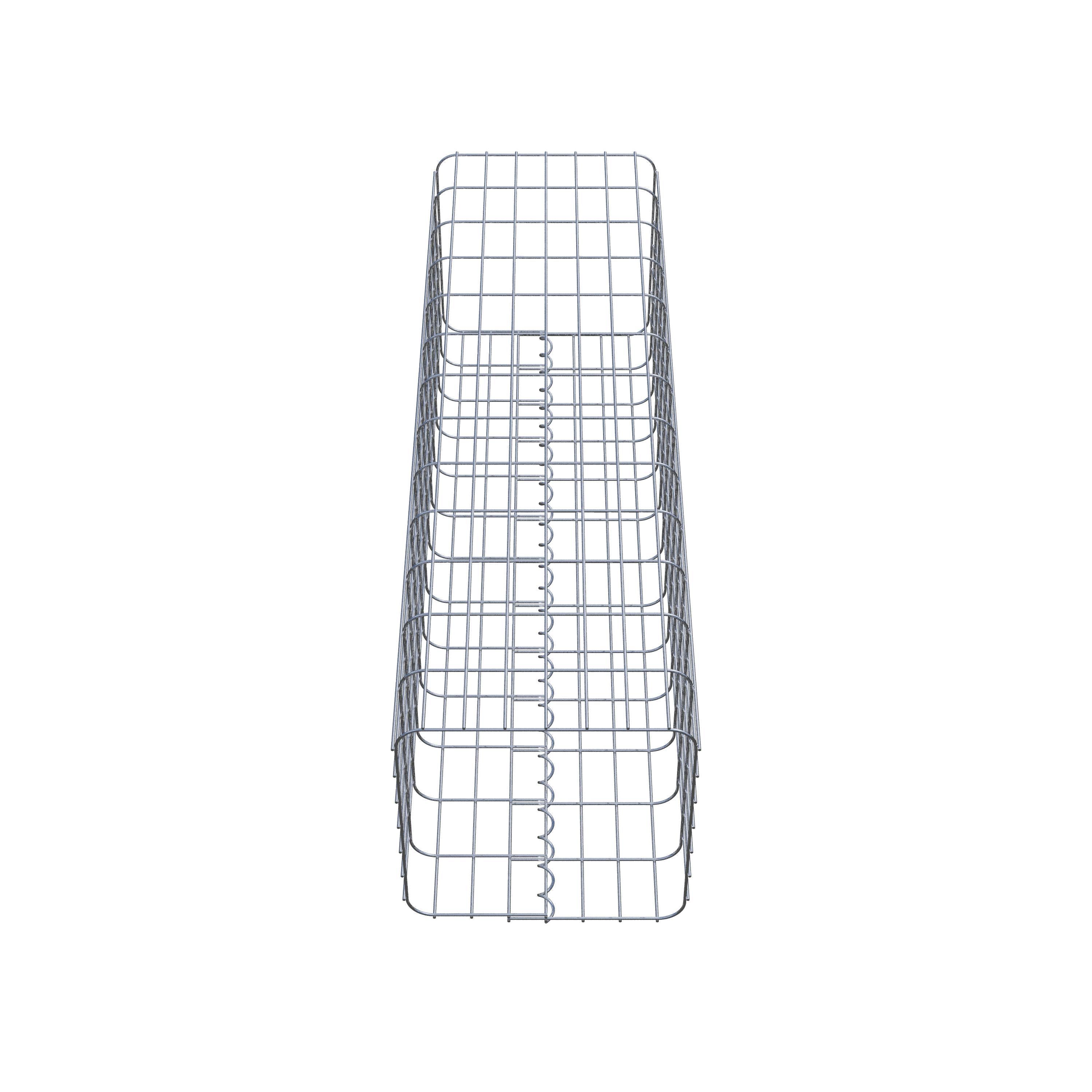 Gabion column 37 x 37 cm, MW 5 x 10 cm square