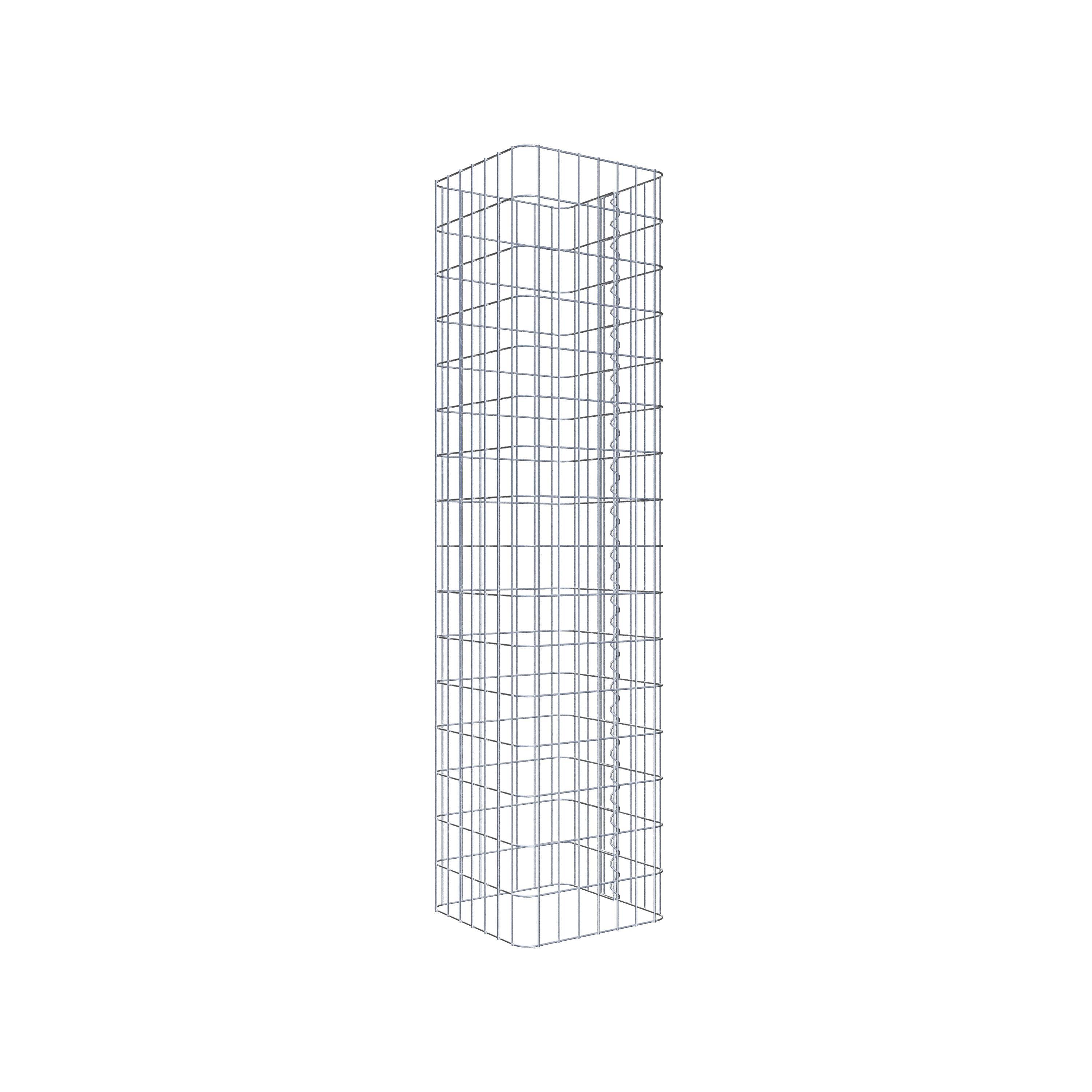 Gabion column 37 x 37 cm, MW 5 x 10 cm square