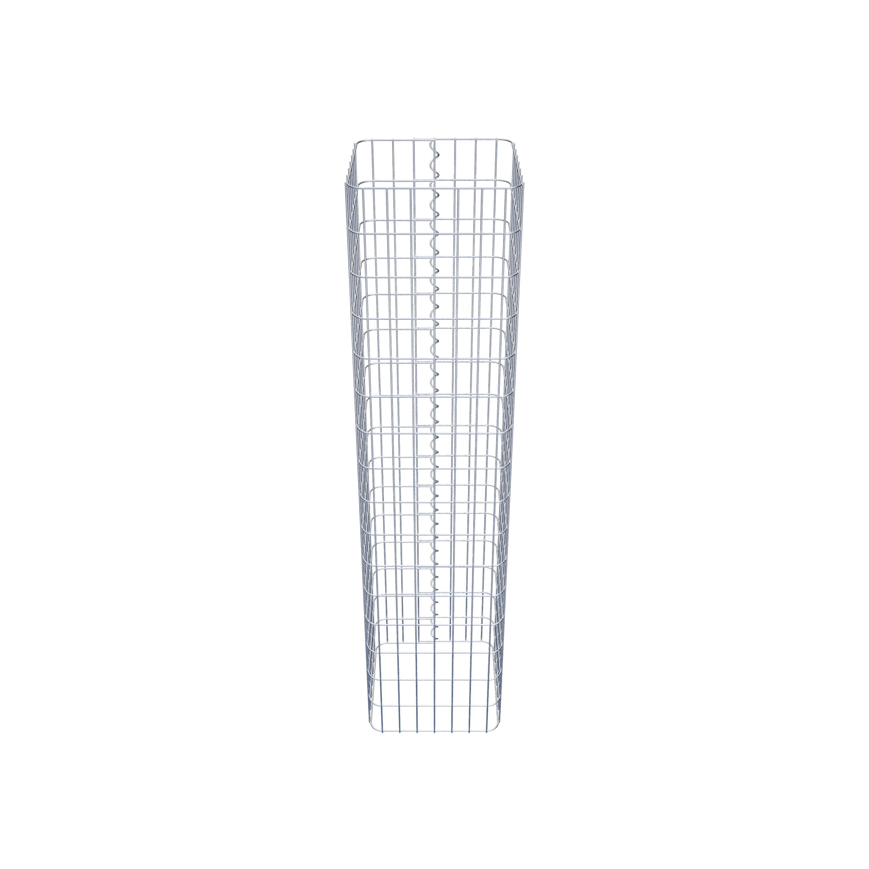 Gabion column 37 x 37 cm, MW 5 x 10 cm square