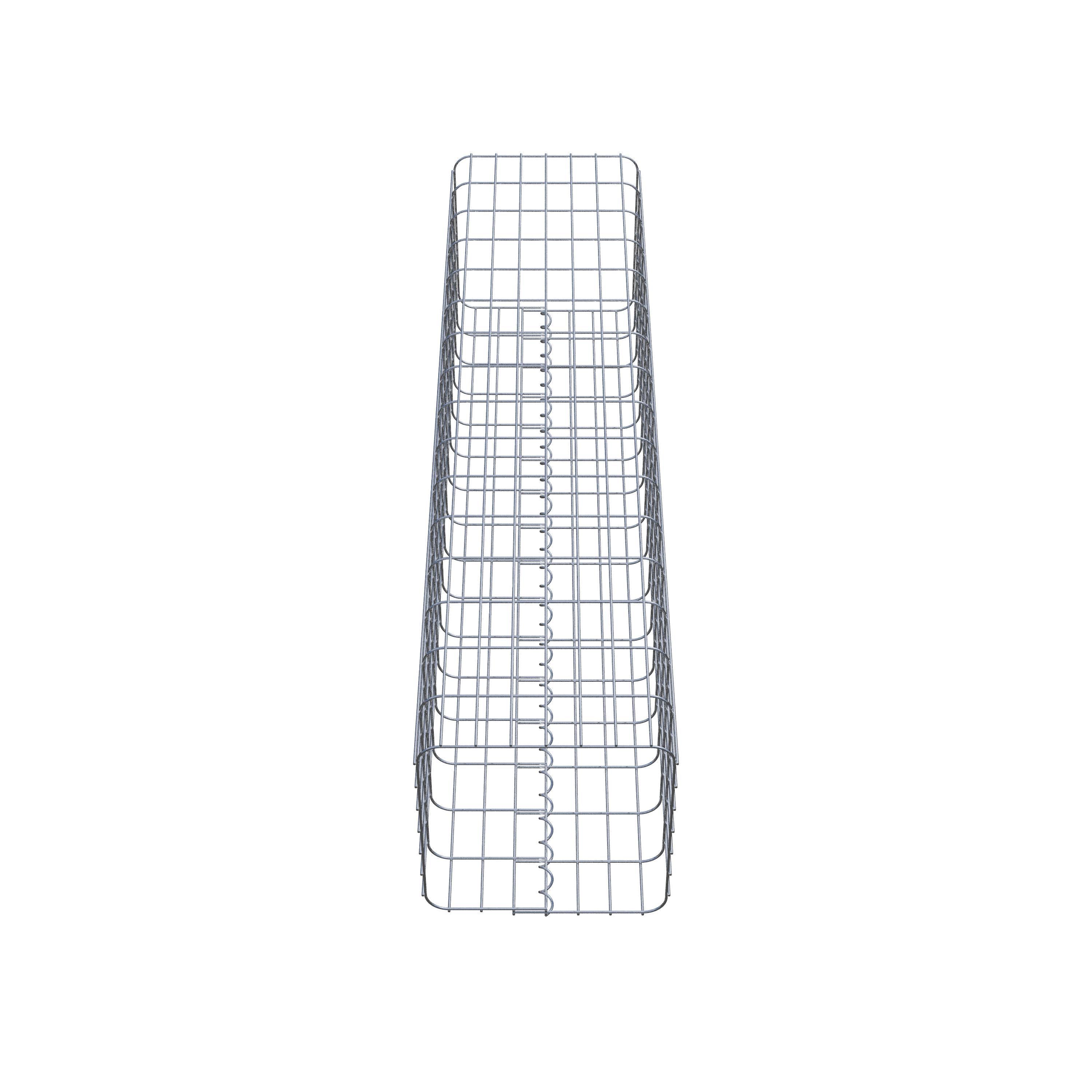 Gabion column 37 x 37 cm, MW 5 x 10 cm square