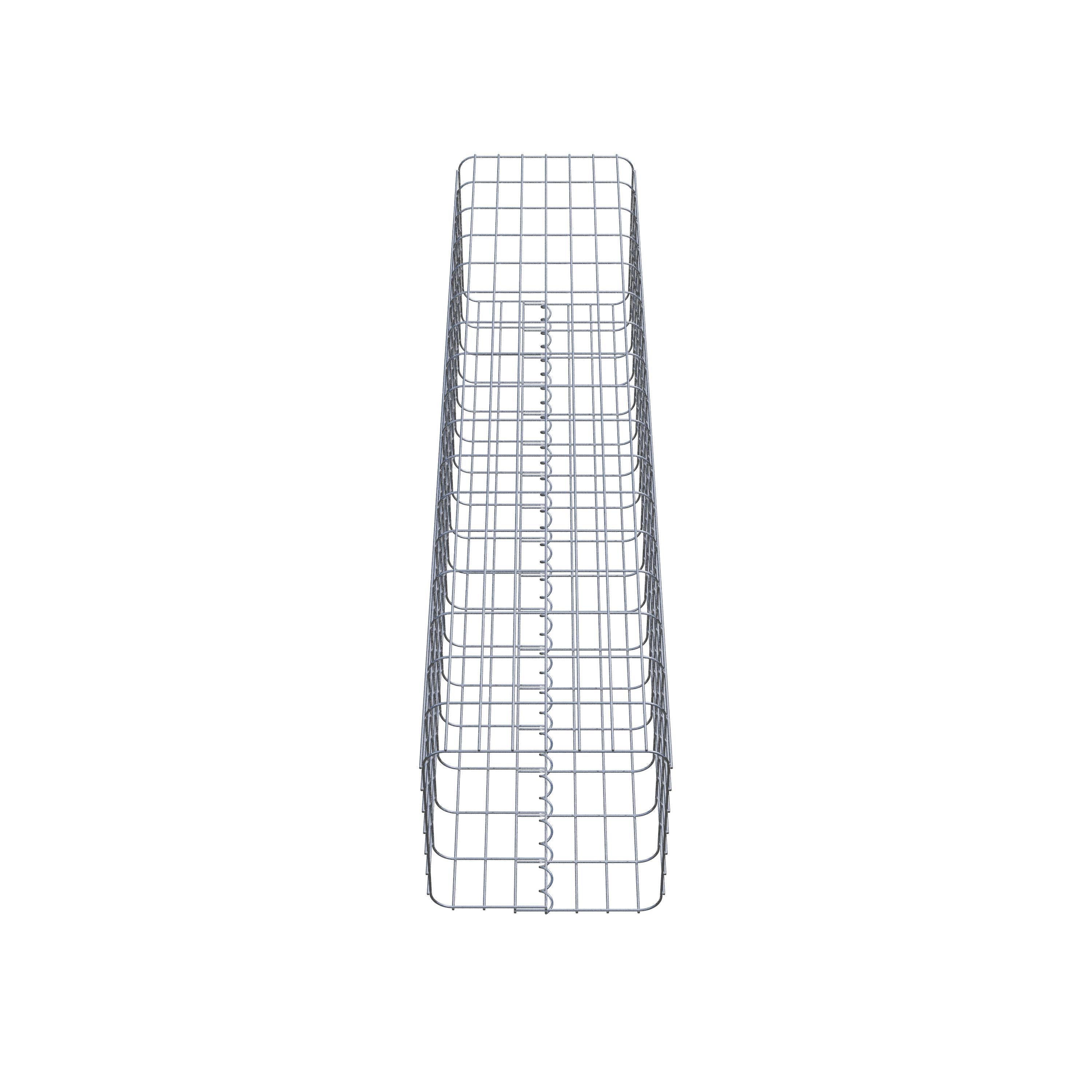 Gabion column 37 x 37 cm, MW 5 x 10 cm square