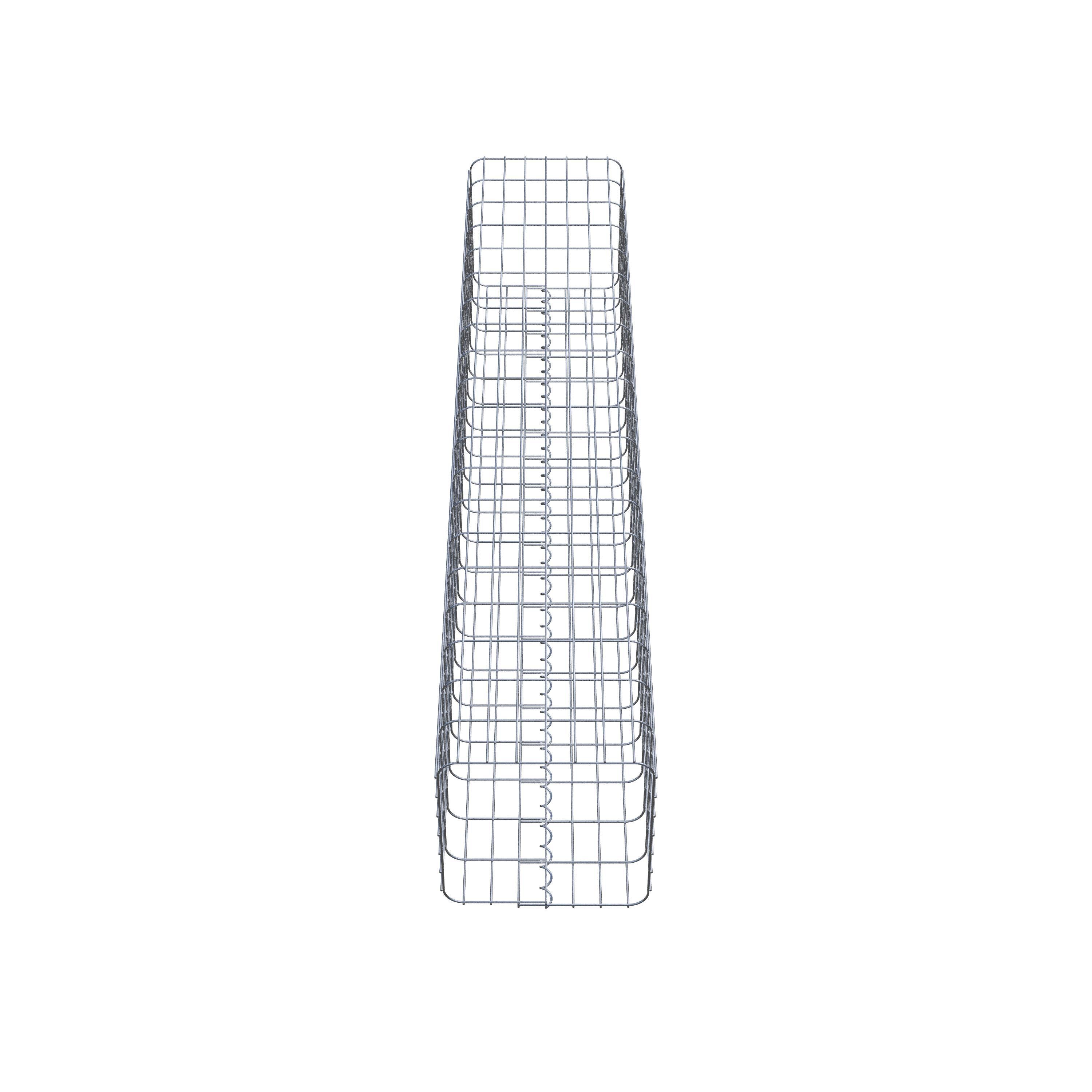 Gabion column 37 x 37 cm, MW 5 x 10 cm square