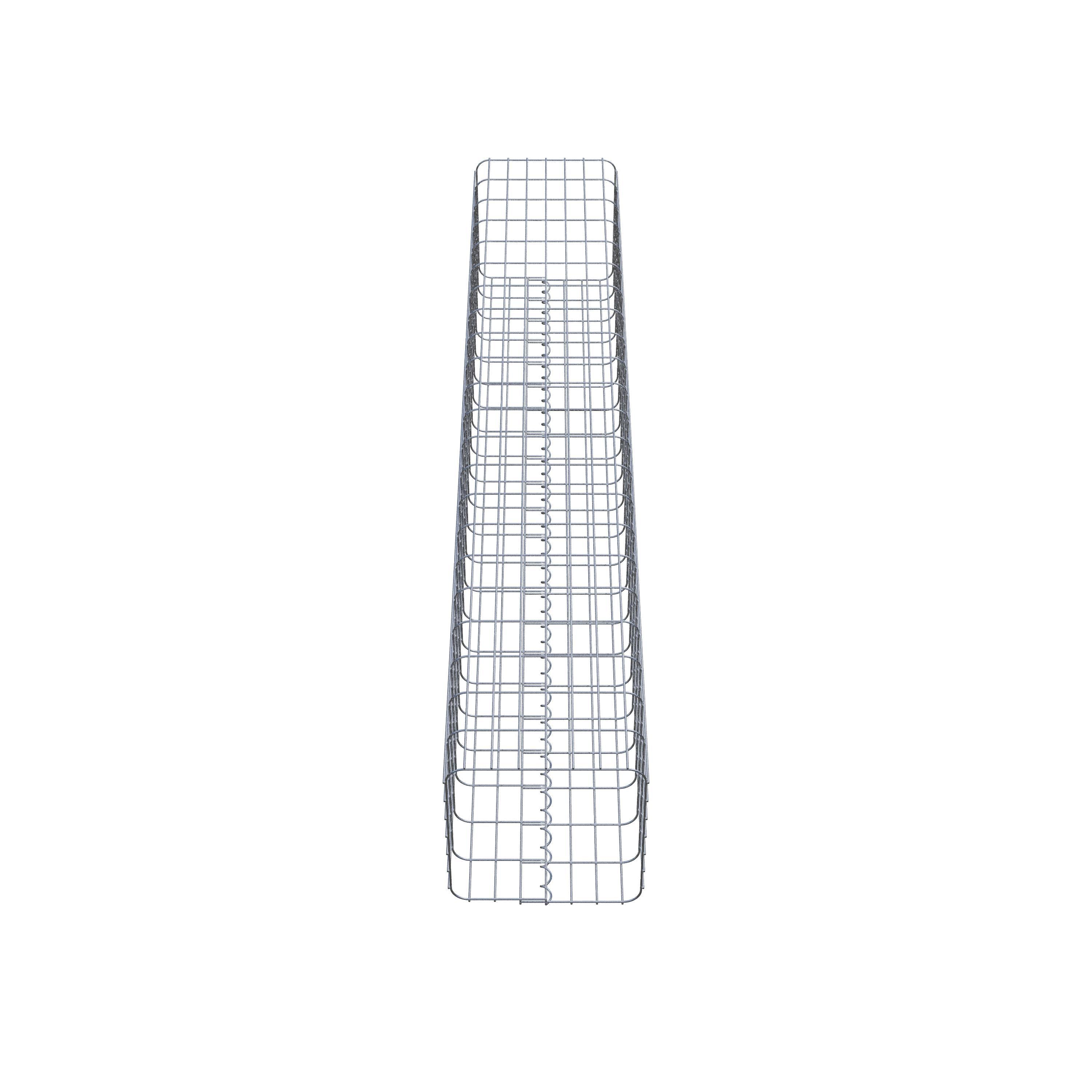 Gabion column 37 x 37 cm, MW 5 x 10 cm square