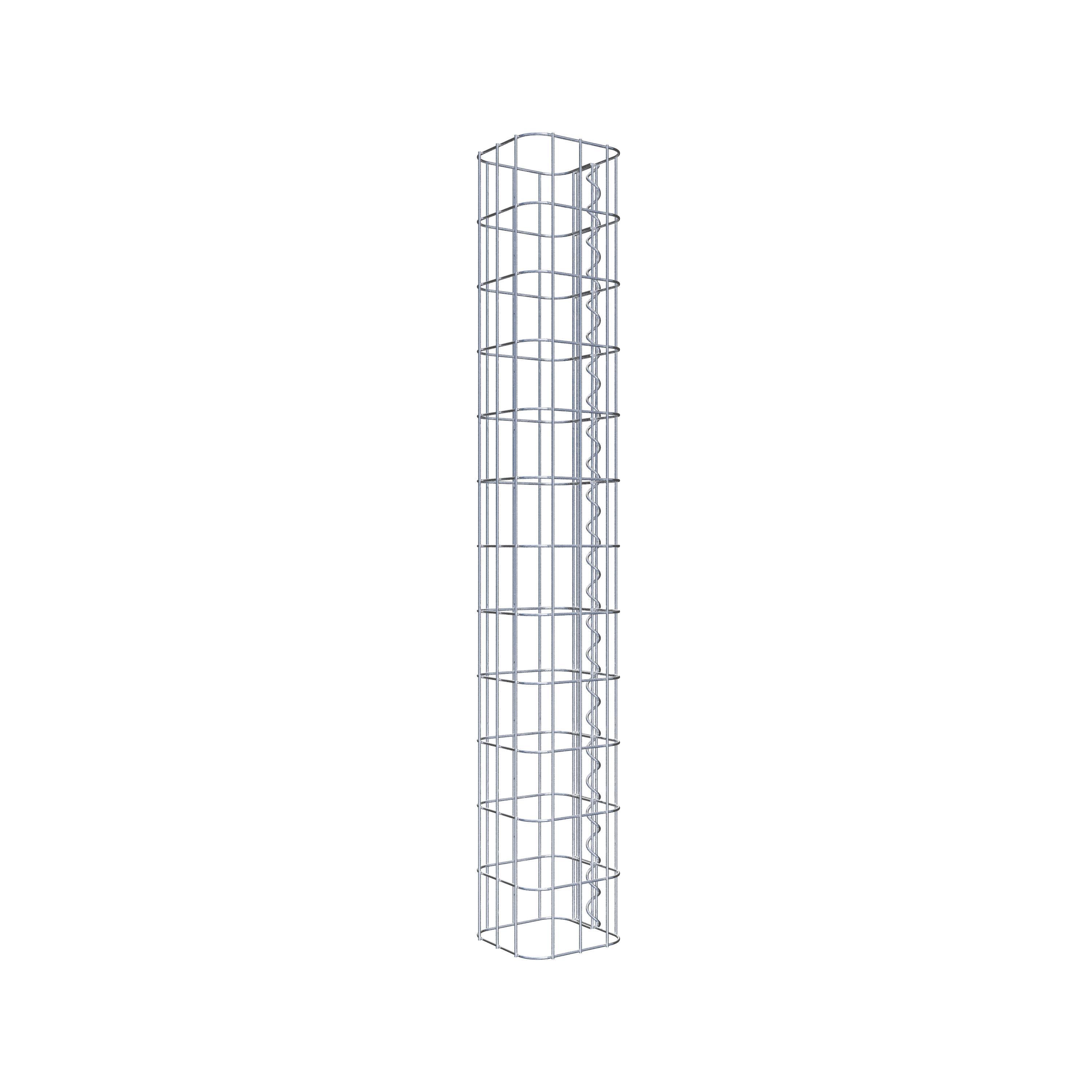 Gabion column 17 x 17 cm, MW 5 x 10 cm square