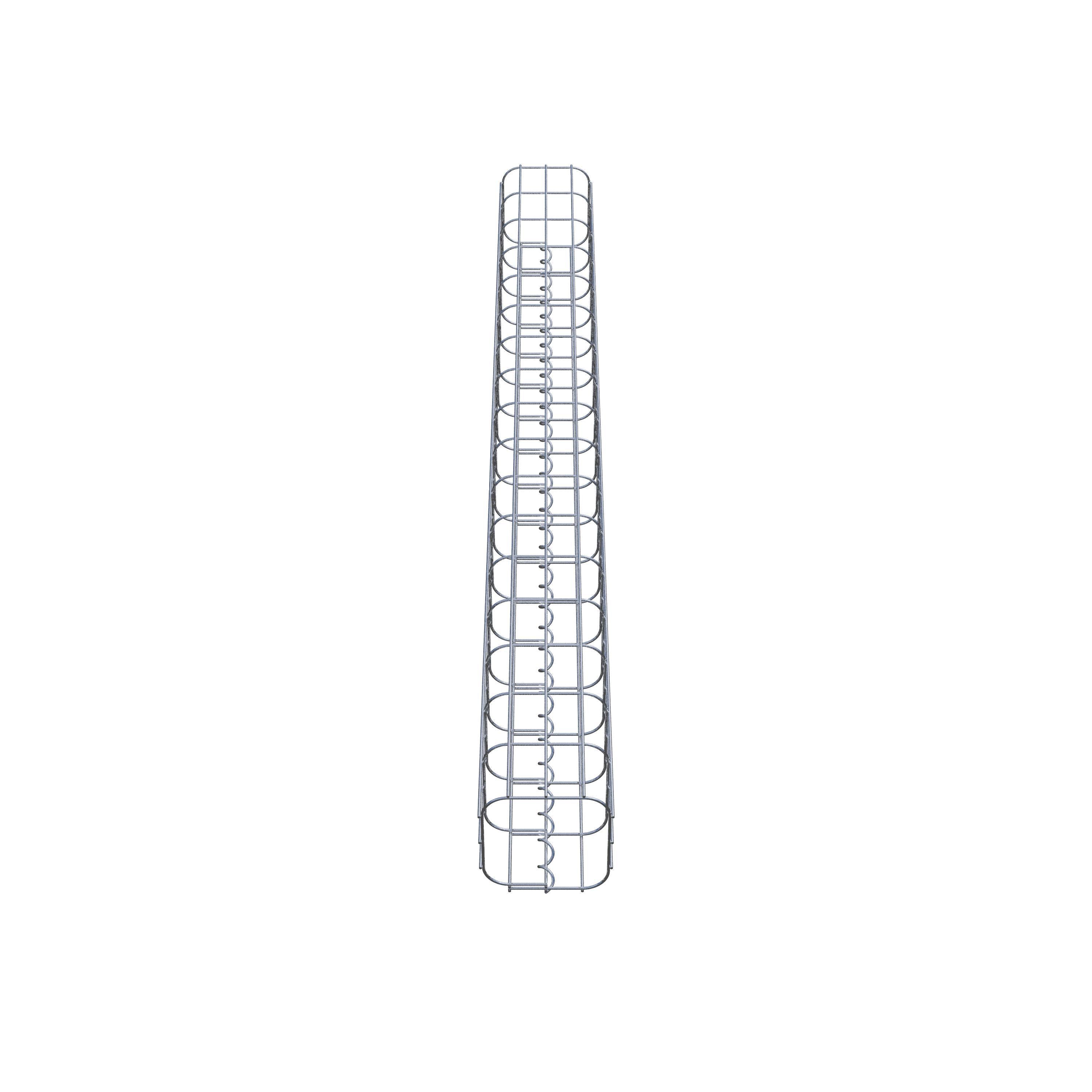 Gabion column 17 x 17 cm, MW 5 x 10 cm square