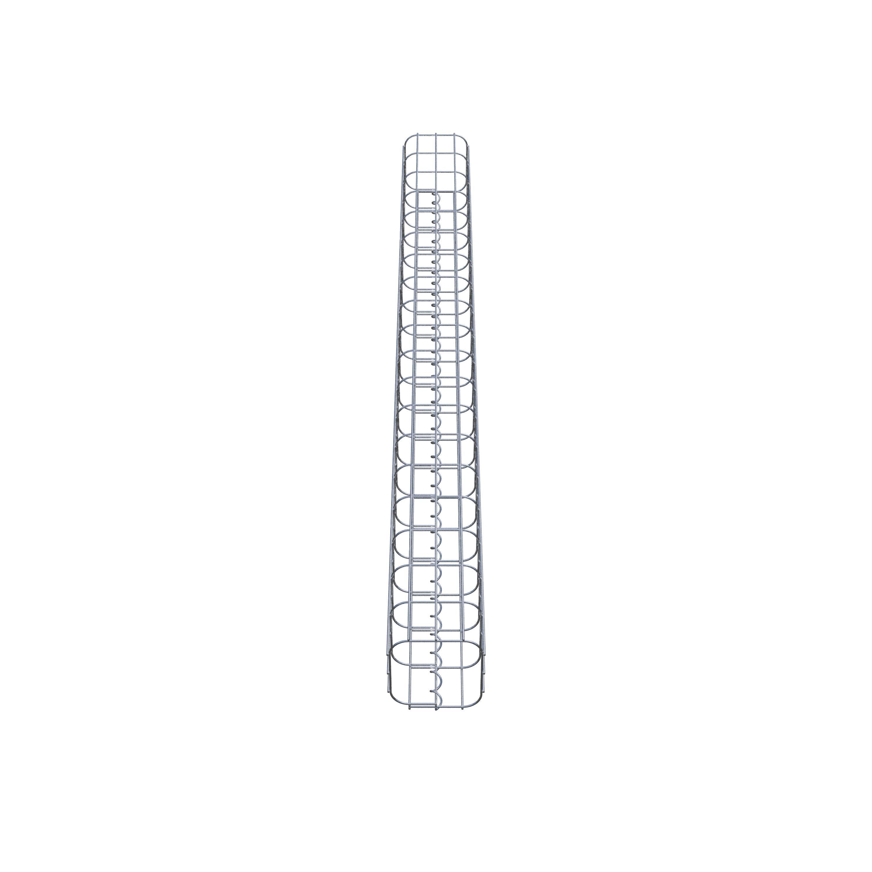 Gabion column 17 x 17 cm, MW 5 x 10 cm square