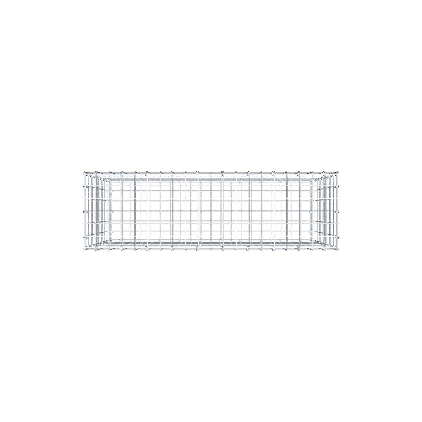 Gabion 100 cm x 80 cm x 30 cm (L x H x D), maskstorlek 5 cm x 10 cm, C-ring