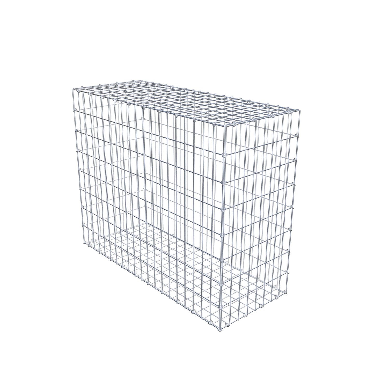 Gabion 100 cm x 80 cm x 40 cm (L x H x D), mesh size 5 cm x 10 cm, C-ring