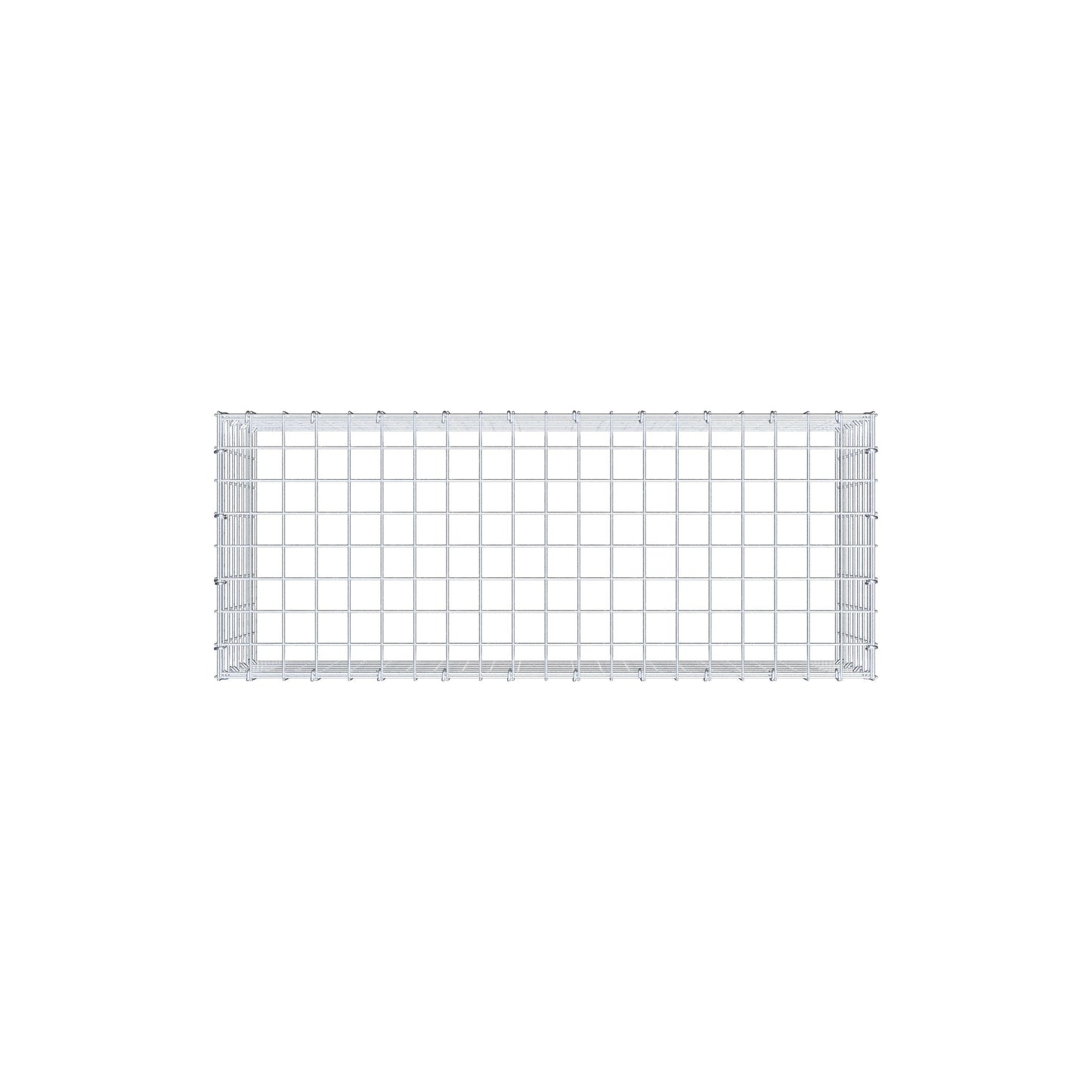 Mounted gabion type 3 100 cm x 40 cm x 40 cm (L x H x D), mesh size 5 cm x 5 cm, C-ring
