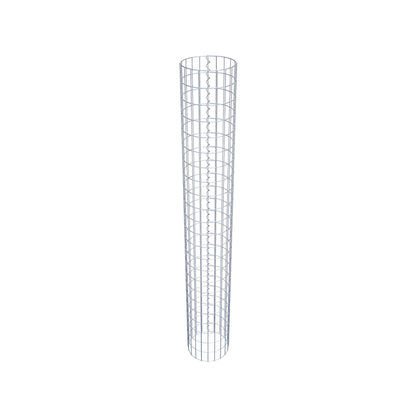 Colonne de gabion ronde 32 cm de diamètre, 230 cm de hauteur, maille 5 cm x 10 cm