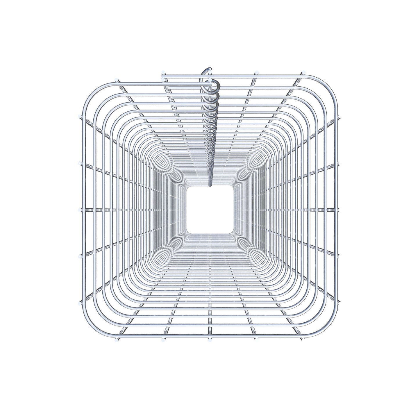 Coluna de gabião 27 x 27 cm MW 5 x 5 cm quadrado