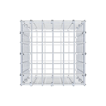 Gabbione 30 cm x 30 cm x 30 cm (L x H x P), maglia 5 cm x 5 cm, anello a C