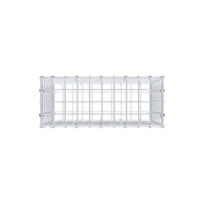 Gabion 50 cm x 40 cm x 20 cm (L x H x D), maskestørrelse 5 cm x 5 cm, C-ring