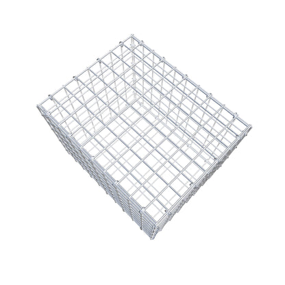 Gabbione 50 cm x 40 cm x 40 cm (L x H x P), maglia 5 cm x 5 cm, anello a C