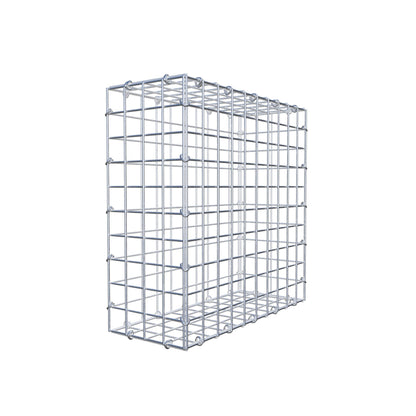 Gabion 50 cm x 50 cm x 20 cm (L x H x P), mailles 5 cm x 5 cm, anneau en C