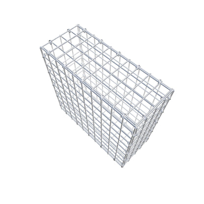 Gabion 50 cm x 50 cm x 20 cm (L x H x P), mailles 5 cm x 5 cm, anneau en C