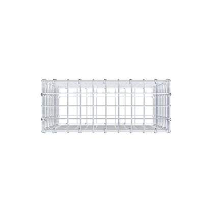 Gabion 50 cm x 50 cm x 20 cm (L x H x P), mailles 5 cm x 5 cm, anneau en C