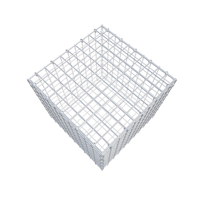 Gavión 50 cm x 50 cm x 50 cm (L x A x P), malla 5 cm x 5 cm, anillo en C