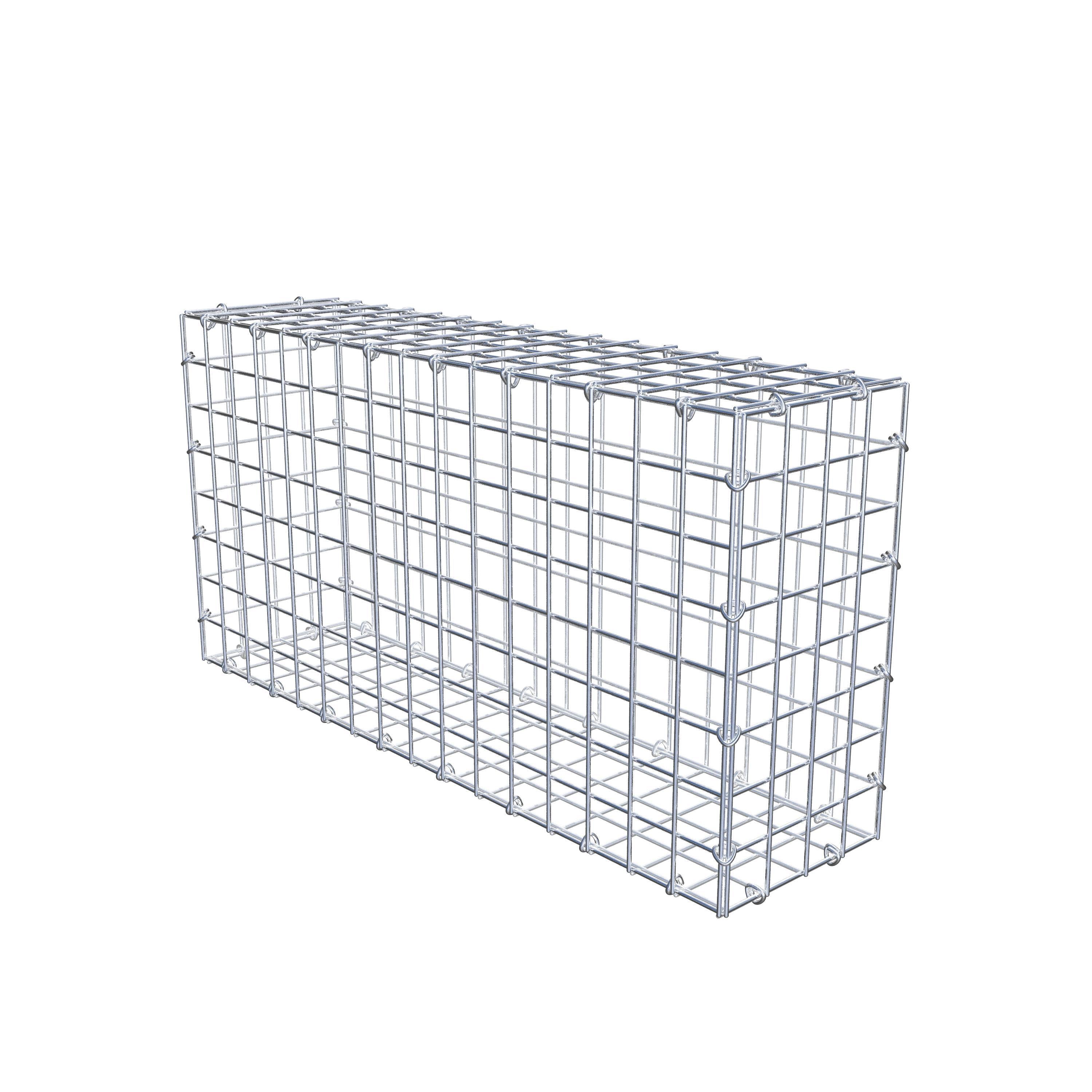 Gabion 80 cm x 40 cm x 20 cm (L x H x D), mesh size 5 cm x 5 cm, C-ring