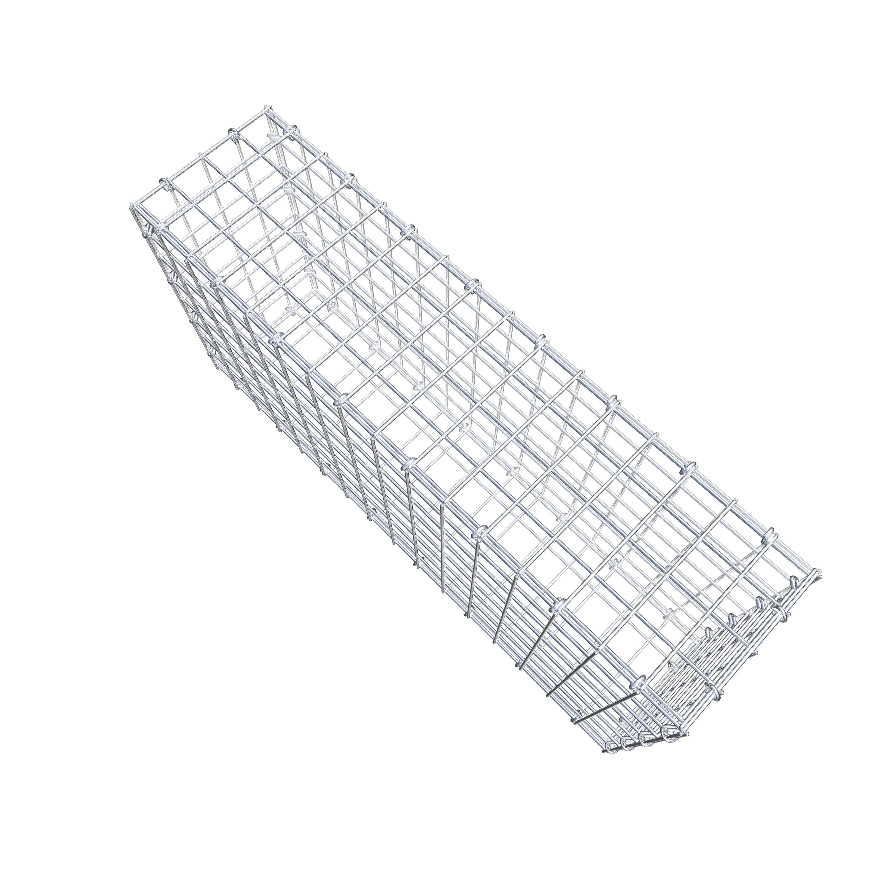 Gabion 80 cm x 40 cm x 20 cm (L x H x D), mesh size 5 cm x 5 cm, C-ring