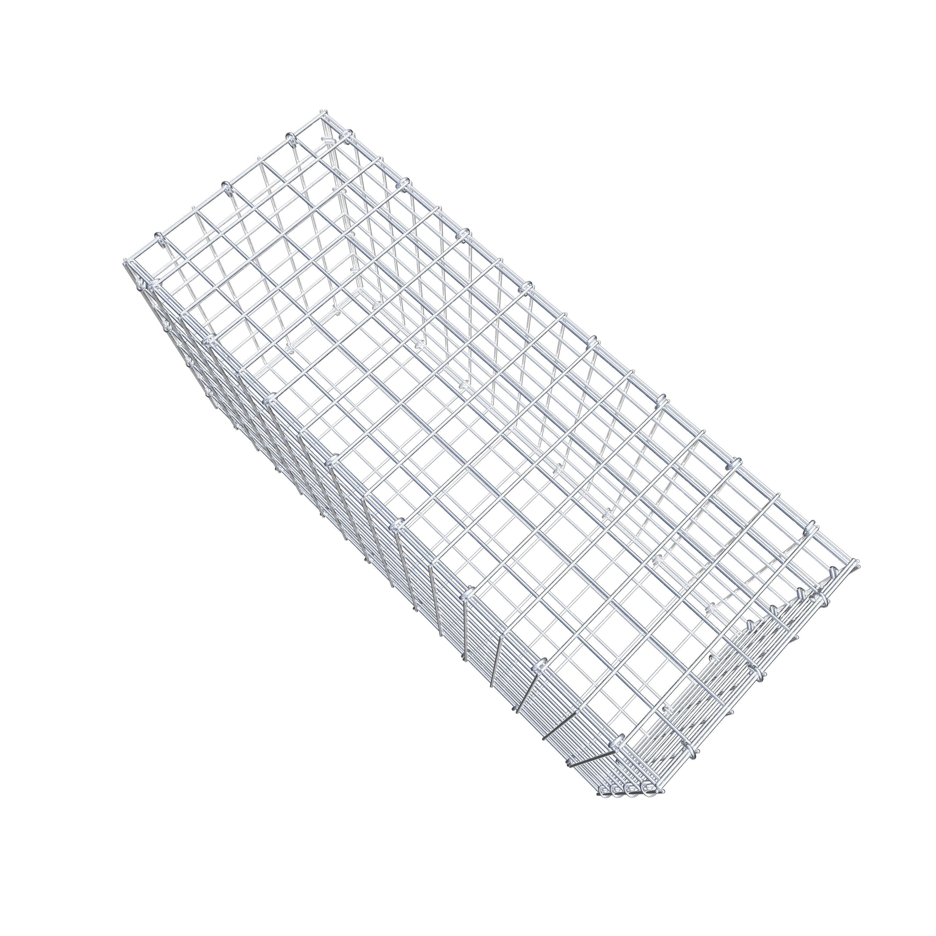 Gabion 80 cm x 40 cm x 30 cm (L x H x D), mesh size 5 cm x 5 cm, C-ring