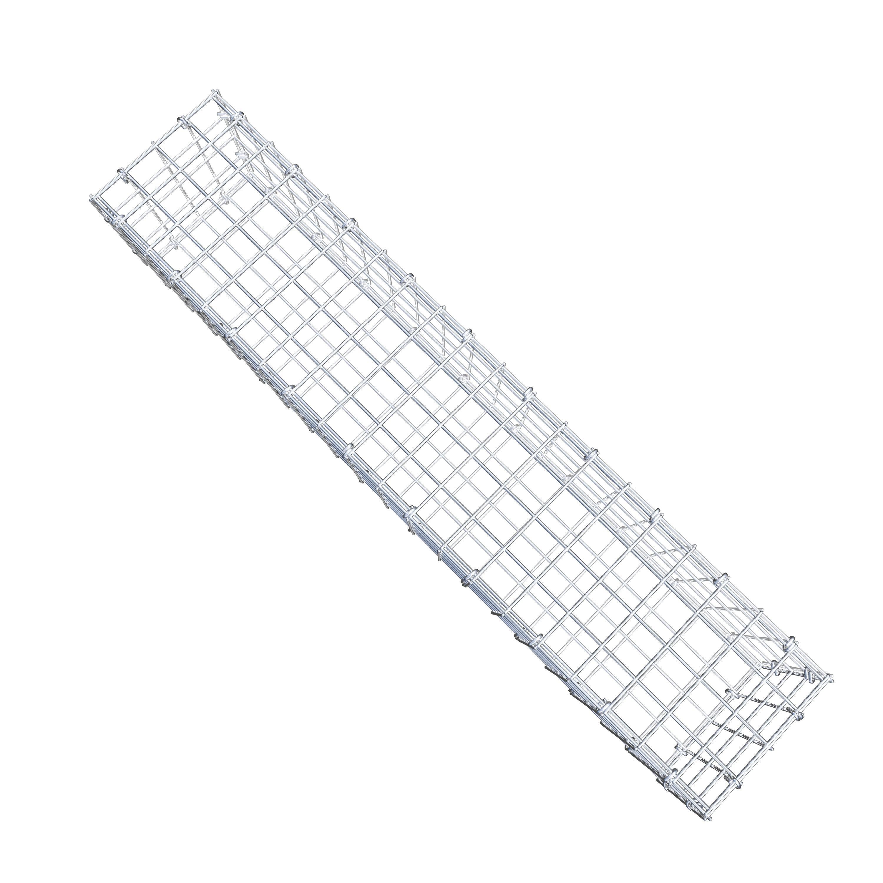 Gabion 100 cm x 20 cm x 20 cm (L x H x D), mesh size 5 cm x 5 cm, C-ring