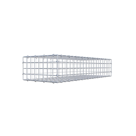 Gabion 100 cm x 20 cm x 40 cm (L x H x D), maskstorlek 5 cm x 5 cm, C-ring