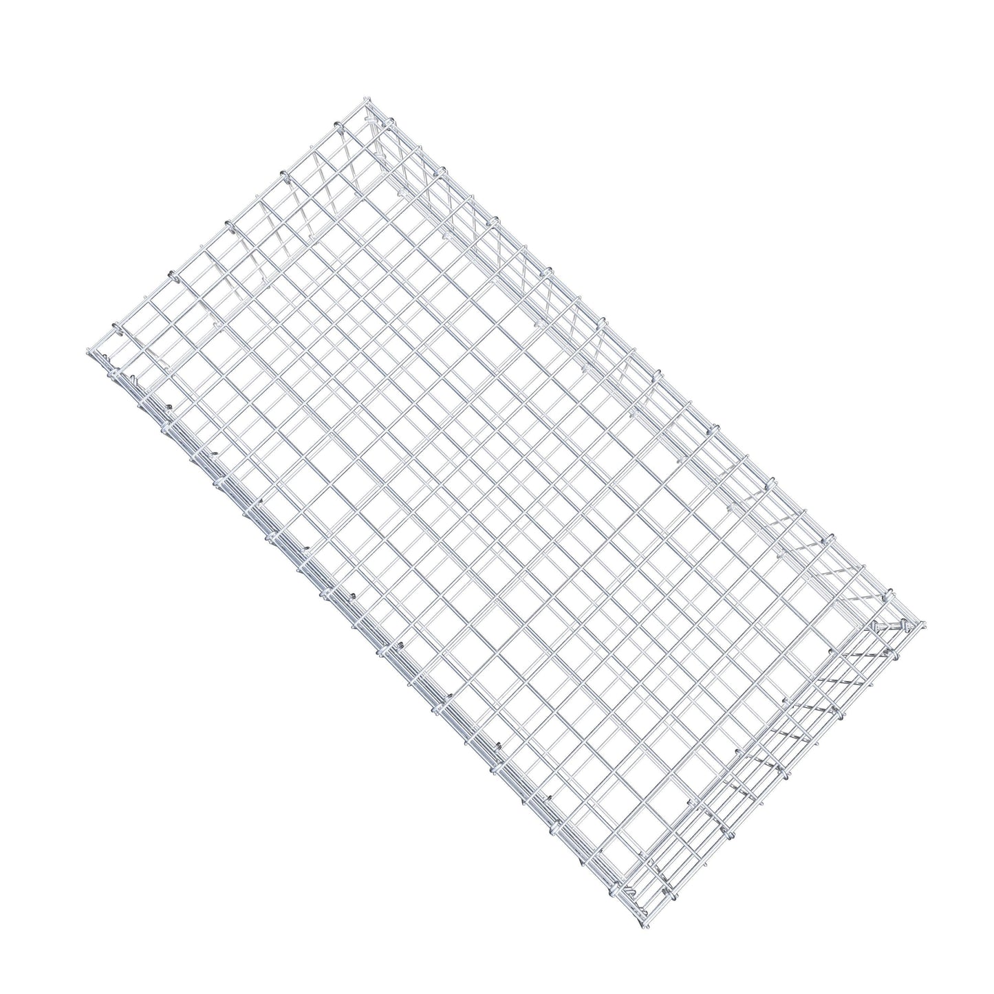 Gabione 100 cm x 20 cm x 50 cm (L x H x T), Maschenweite 5 cm x 5 cm, C-Ring