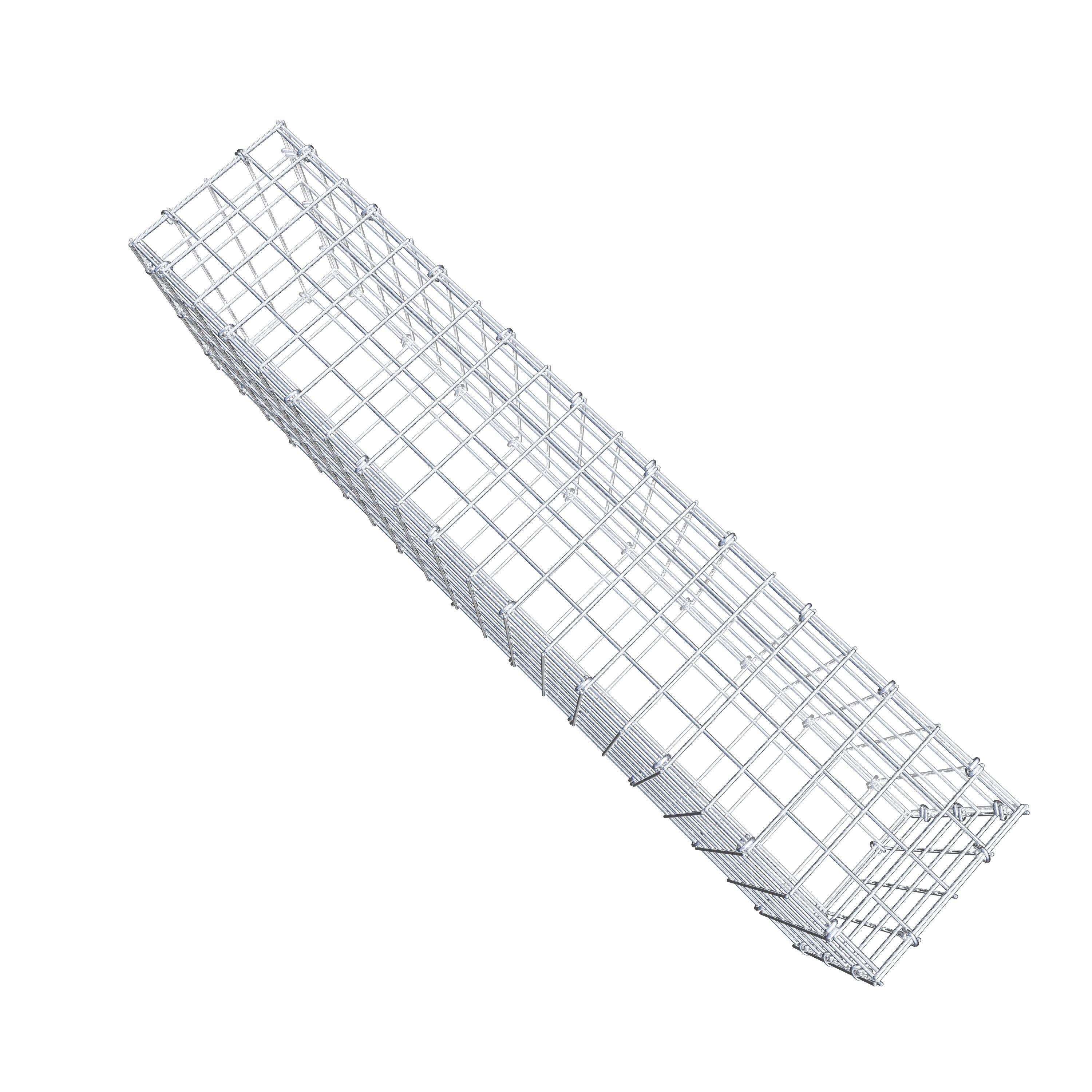 Gabion 100 cm x 30 cm x 20 cm (L x H x D), mesh size 5 cm x 5 cm, C-ring