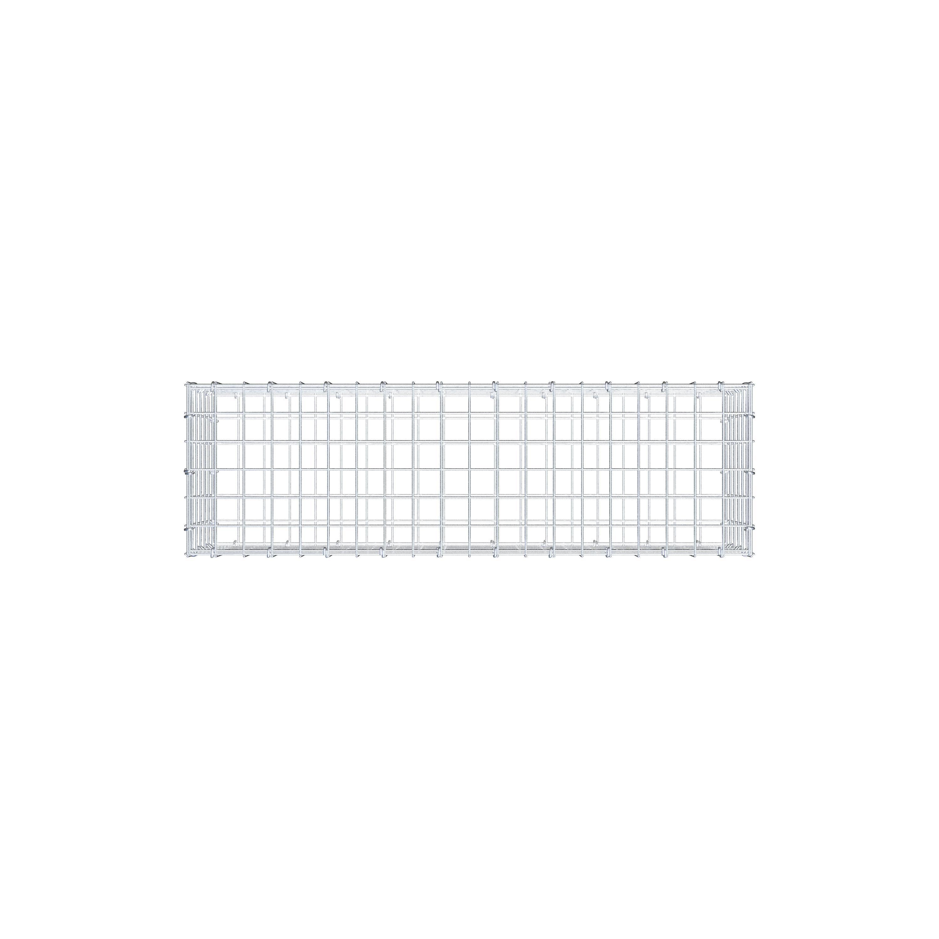 Gabion 100 cm x 30 cm x 30 cm (L x H x D), mesh size 5 cm x 5 cm, C-ring