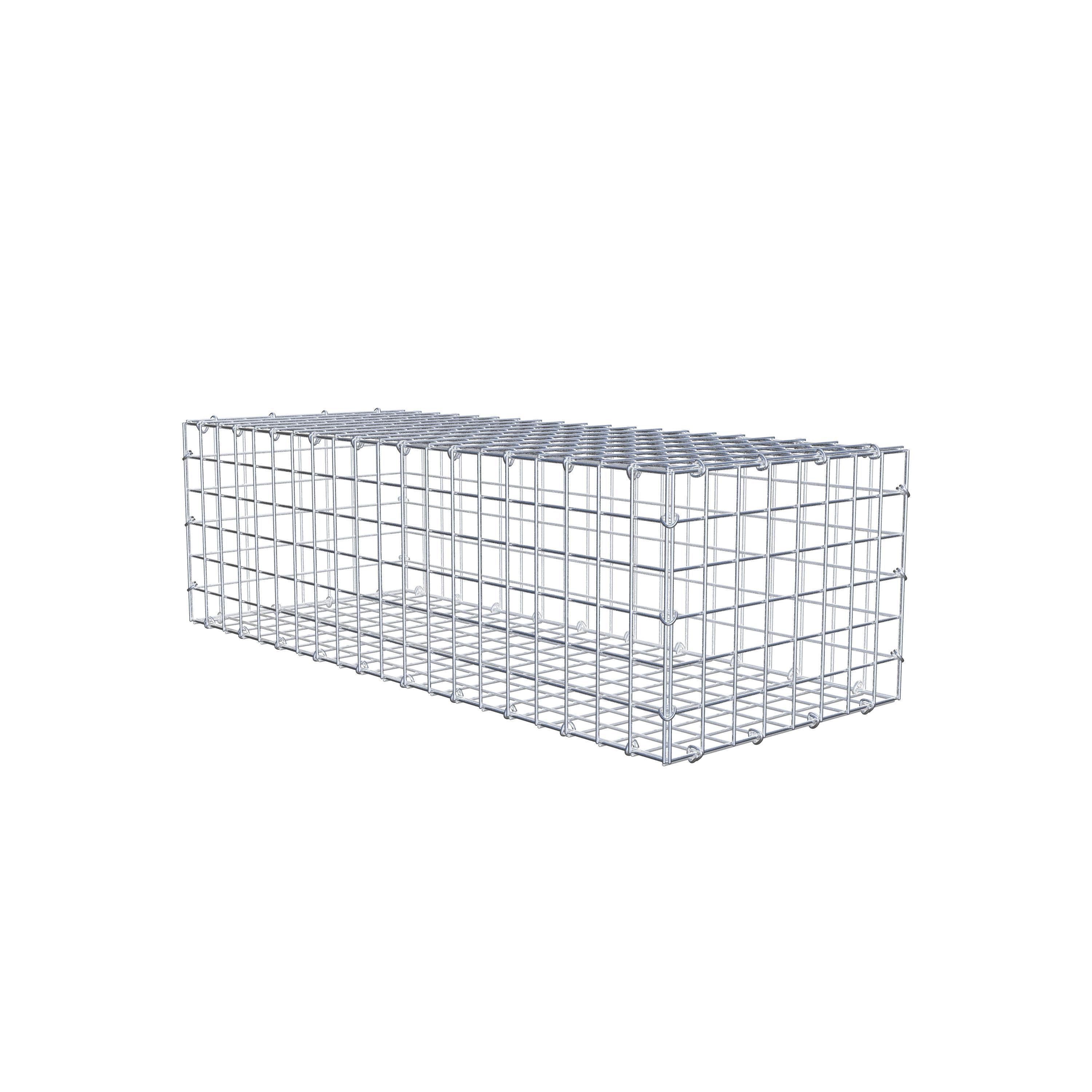 Gabion 100 cm x 30 cm x 40 cm (L x H x D), mesh size 5 cm x 5 cm, C-ring