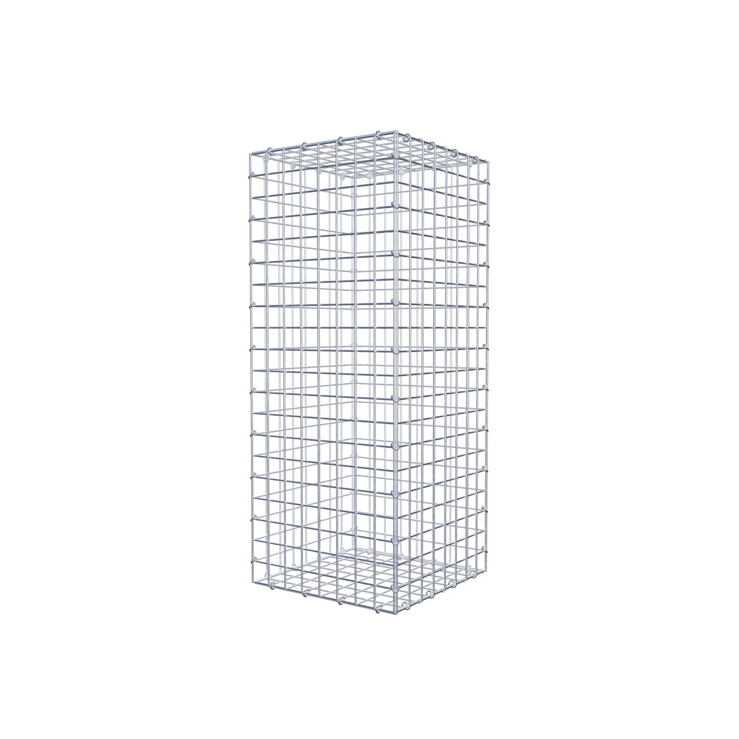 Gabion 100 cm x 40 cm x 40 cm (L x H x P), mailles 5 cm x 5 cm, anneau en C