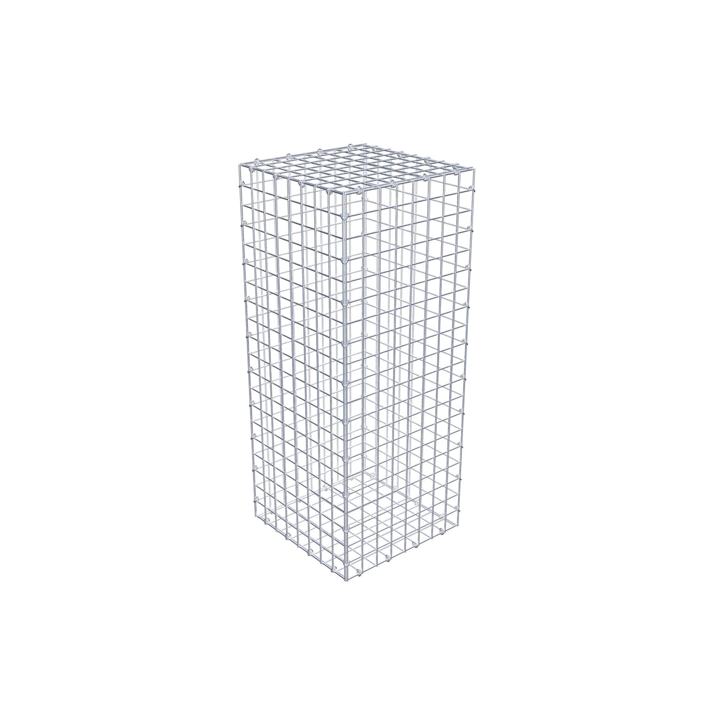 Gabion 100 cm x 40 cm x 40 cm (L x H x P), mailles 5 cm x 5 cm, anneau en C