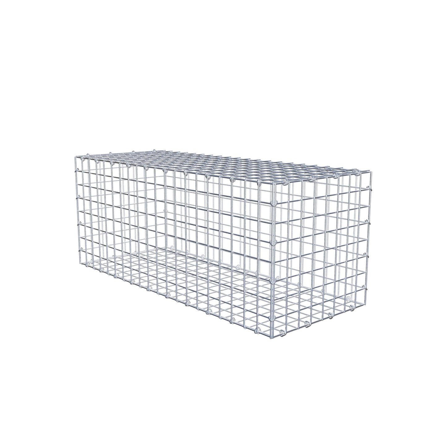 Gabion 100 cm x 40 cm x 40 cm (L x H x P), mailles 5 cm x 5 cm, anneau en C