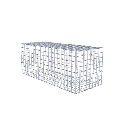 Gabion 100 cm x 40 cm x 40 cm (L x H x P), mailles 5 cm x 5 cm, anneau en C