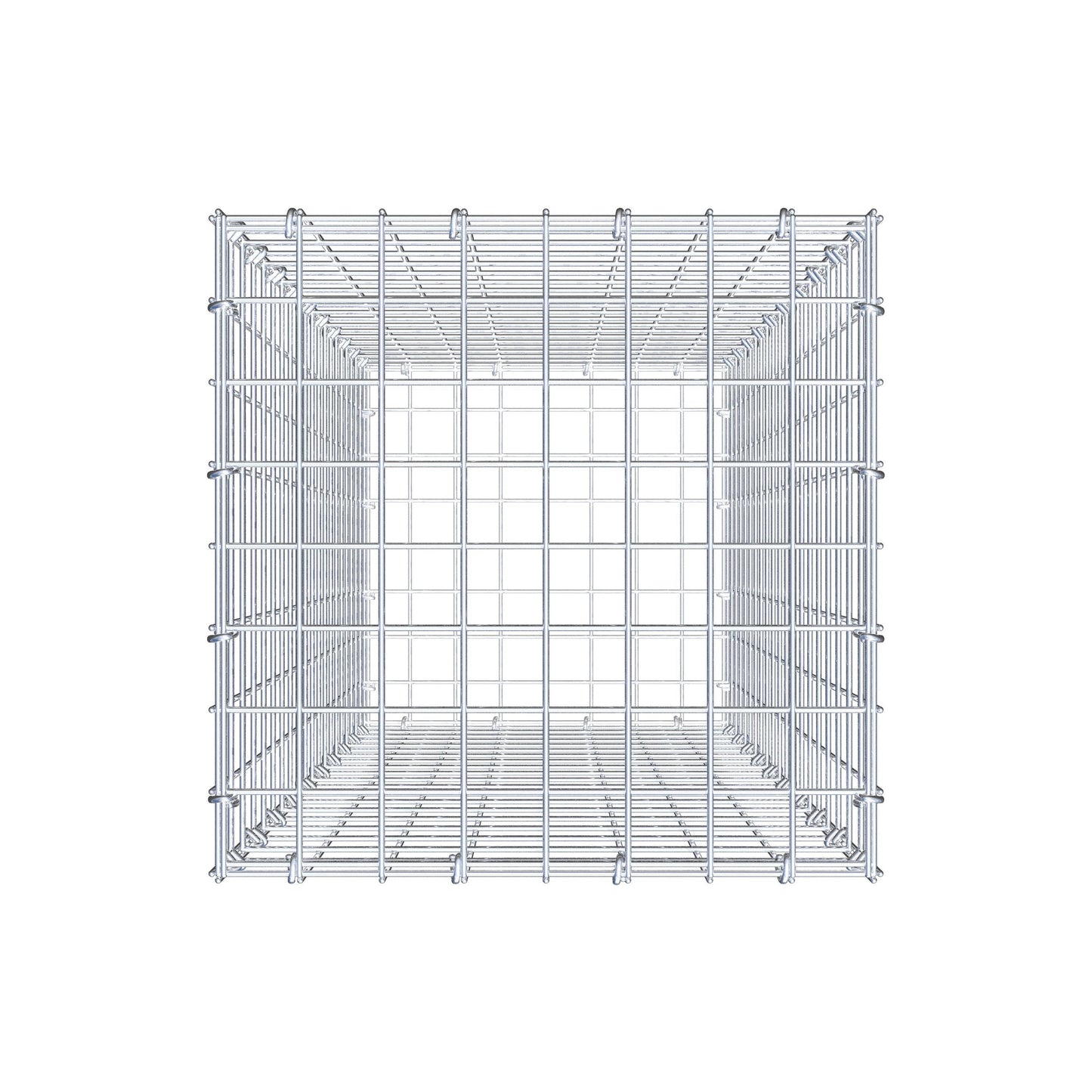 Gabion 100 cm x 40 cm x 40 cm (L x H x P), mailles 5 cm x 5 cm, anneau en C