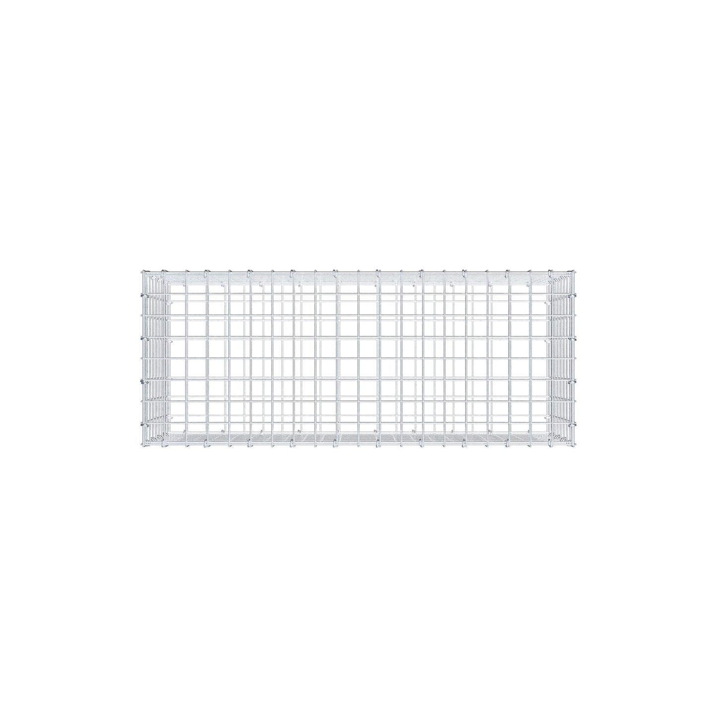 Gabion 100 cm x 40 cm x 40 cm (L x H x P), mailles 5 cm x 5 cm, anneau en C